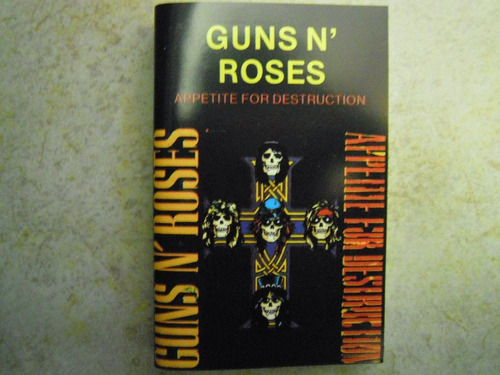 Guns N´ Roses Casette Appetite For Destruction Edicion Rara