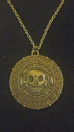 Collar Moneda Azteca De Piratas Del Caribe