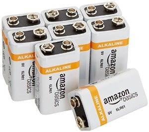 Amazonbasics Baterías De 9 Voltios Everyday Alcalinas (paque