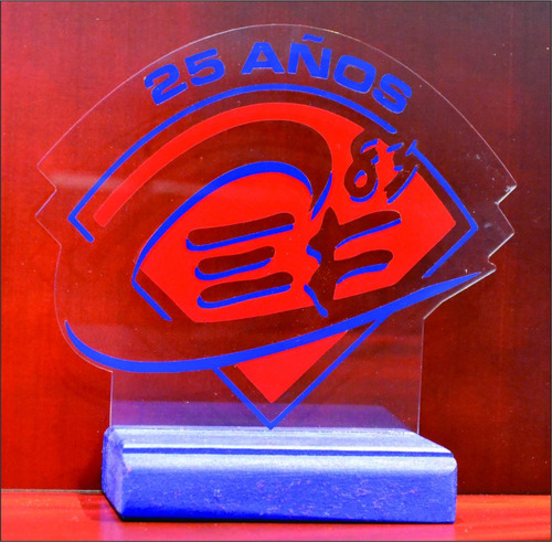 Imagen 2 de 6 de Trofeo Medalla Placa Acrilico Paddle Tenis Futbol X 15 Cm