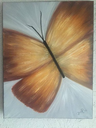 Pintura Al Óleo Mariposa