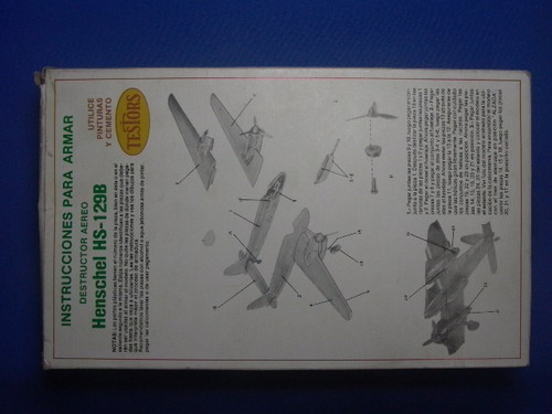 Imagen 4 de 4 de Avion Lindberg Henschel Hs-129b Aeromodelismo Estático Leer