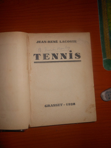 * J.r.    La.coste  -     Tennis