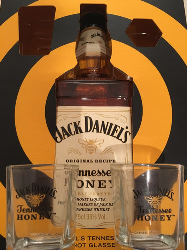 Jack Daniel´s Honey 750 Ml + 2 Vasos Chupitos