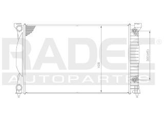 Radiador Audi A4 L4 2006-2007-2008 1.8 Lts Automatico