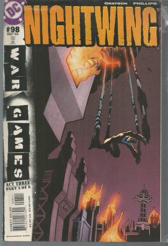 Nightwing N° 98 - Em Inglês - Editora Dc - Formato 16,5 X 26 - Capa Mole - 2004 - Bonellihq Cx445 G23