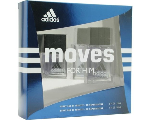 adidas Mueve Set Edt Spray 1 Oz Y Oz Edt Vaporizador.5 Por