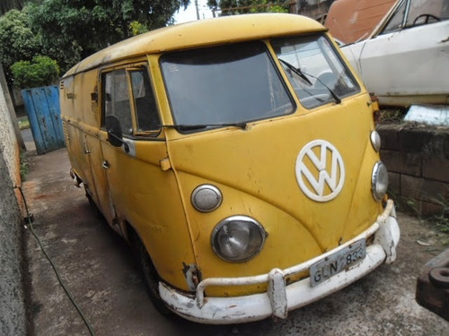 Kombi Furgao Vw Van Corujinha 1970 Funcionando Lisa De Lata