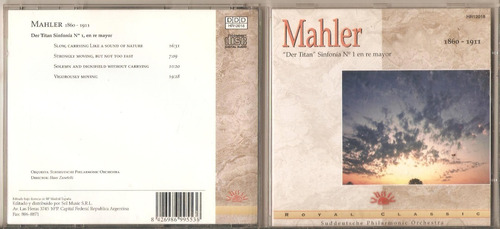 Cd Nacional Mahler Der Titan Sinfonia 1 En Re Mayor