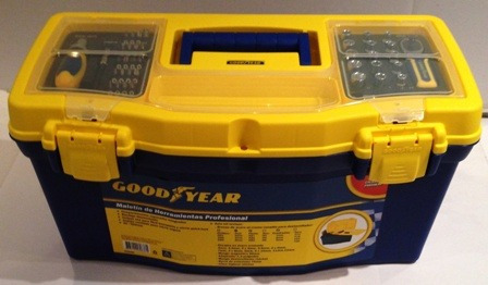 Imagen 2 de 3 de Set C Caja De Herramientas Goodyear 20´ Gy-900850 34 Piezas