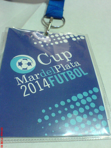 Cup-mar Del Plata (futbol 2014) Credencial Delegado 5-unica-