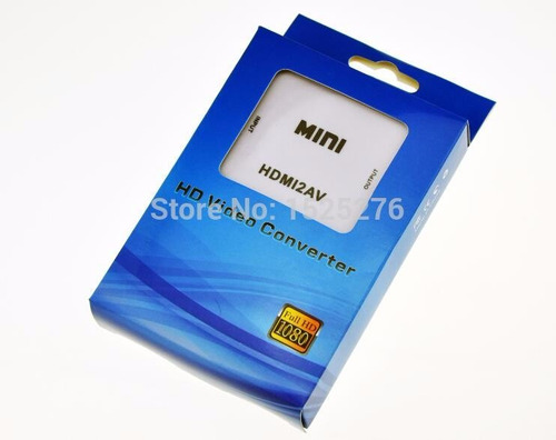 Imagen 3 de 10 de Conversor Hdmi A Rca Full 1080p Notebook Proyector Fact A B