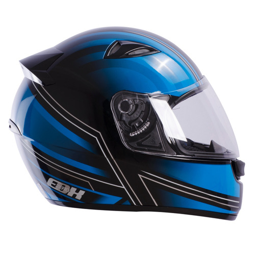 Capacete Ebf Enigma 60 Azul Fechado Casco Abs Alto Impacto