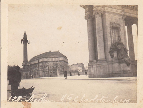 Berlin Antigua Fotografia Alemania Monumento Charlottenburg