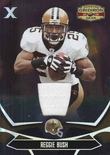 2008 Gridiron Gear X's Foil Jersey Reggie Bush 40/100 Saints