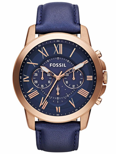 Reloj Fossil Hombre Fs4835 Moda Azul