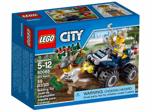 Lego City 60065 Atv Patrol Patrulla Policial - Mundo Manias