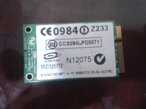 Tarjeta De Red Inalambrica Broadcom Bcm94311mcagbp3 (Usado)