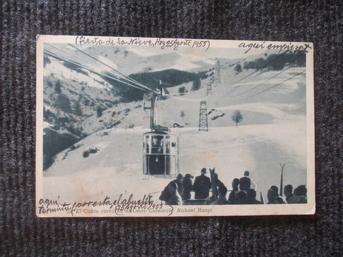 1063-postal C. Carril Cerro Catedral 1955 Kaltschmidt Nª92  