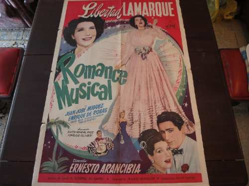 Poster Original Romance Musical Libertad Lamarque Arancibia