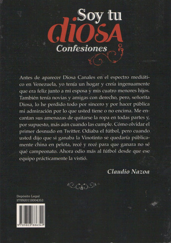 Diosa Canales - Libro Soy Tu Diosa Confesiones - 2 Unidades