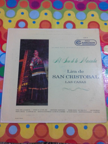 Lira De San Cristobal Lp Al Son De La Marimba