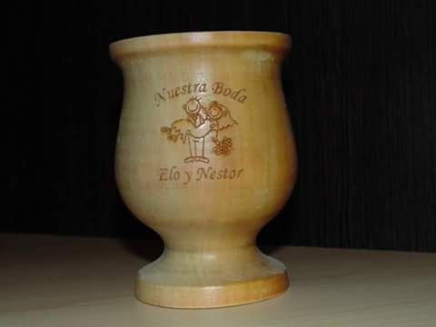 Mates Madera Quebracho Blanco Souvenirs Grabado Làser