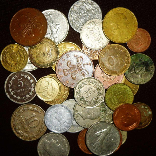 Lote 100 Monedas Extranjeras Todas Distintas