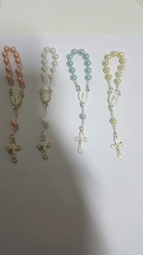 Imagem 4 de 4 de 150 Mini Tercinho Folhado Com Perolas Branca De 5mm