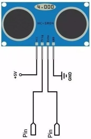 Imagen 2 de 4 de Sensor Ultrasónico Hc-sr04 Para Ar Pic Atmel Robotica
