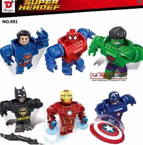 Set Lego Superheroes Gigantes  6 Figuras
