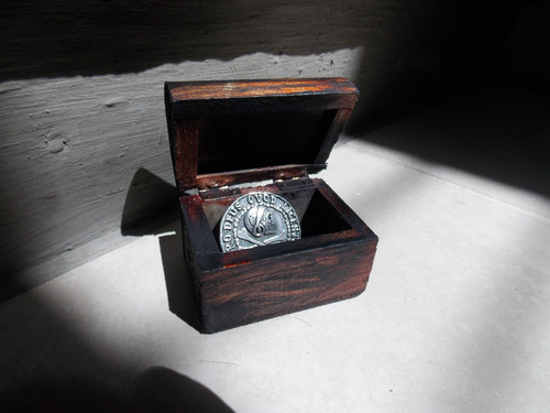 Moneda Calavera Plata .925 Pirata Nathan Drake Cofre