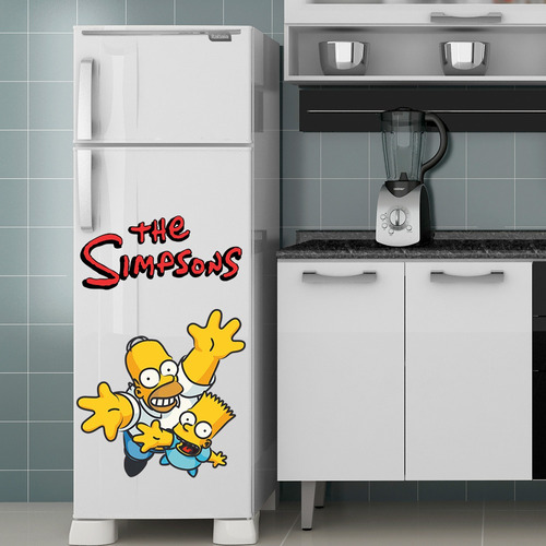 Adesivo Decorativo Geladeira - Os Simpsons 1 P