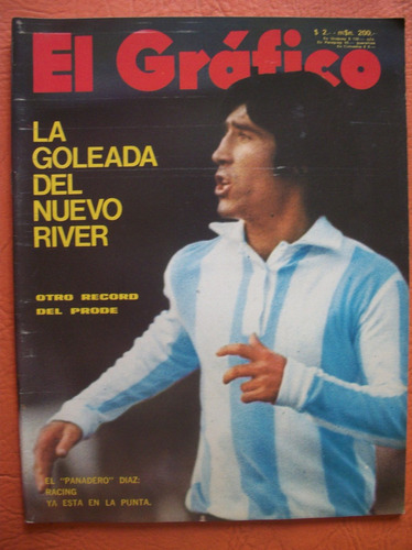 El Grafico 2741 18/4/1972 Panadero Diaz Racing River Envios