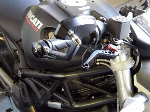 Espejos Cafe Racer Sportbike Custom Bobber Brat Agarre Metal