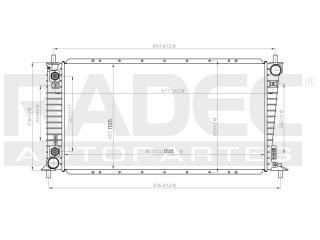 Radiador Ford F-150 1999-2000-2001 V6/v8 4.2/4.6/5.4lts Auto