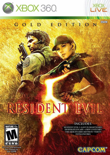 Resident Evil 5 Gold Edition Xbox 360 Mídia Física Original