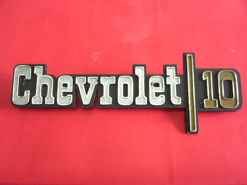 Pick Up Chevrolet 10 Mod 74/78 Insignia Lateral Original