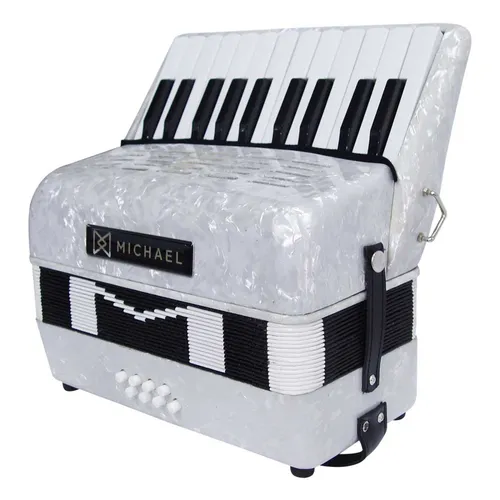 Acordeon Sanfona Michael Acm 0822 Pwh - 8 Baixos Maxcomp
