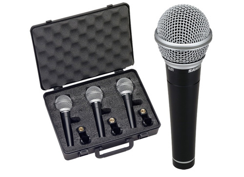 Set De Microfono Samson R21 3 Al Precio De Uno. Con Garantia