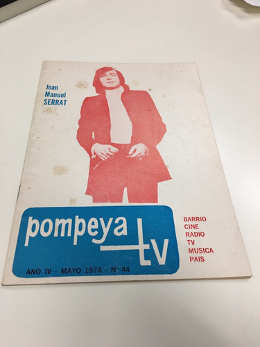 Joan Manuel Serrat Pompeya Tv Revista Argentina 1974