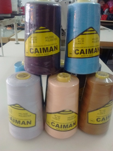 Hilo Nº120 Marca Caiman Para Maq Recta X10 Unid.