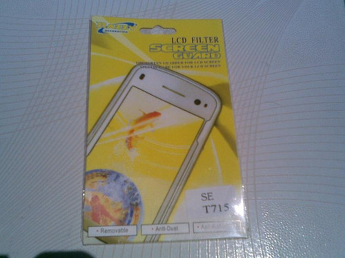 Wwow Mica Protectora De Pantalla Sony Ericsson T715!!!