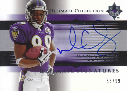 2005 Ultimate Autografo Mark Clayton Wr Ravens 53/99