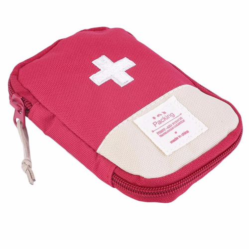 Imagem 2 de 6 de Porta Comprimidos Emergência Bordada Viagem Bolsa Média