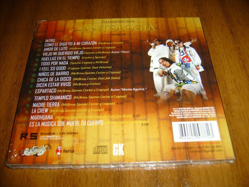 Cd Shamanes Crew / Antologia (nuevo Y Sellado)