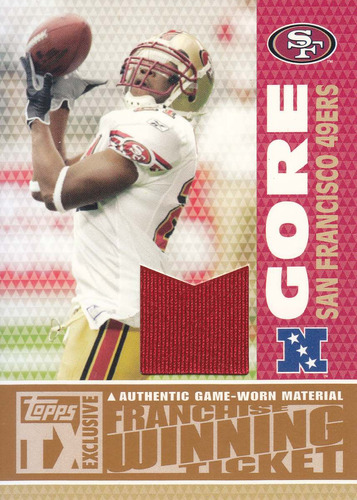 2007 Topps Tx Exclusive Jersey Frank Gore 121/199 Rb 49ers