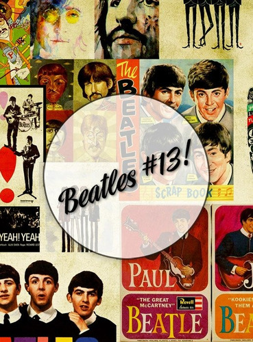 Beatles #13! Lámina Decoupage Autoadhesiva 30 X 42 Cm