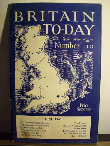 Adp Revista Britain To Day N°110 / London 1945