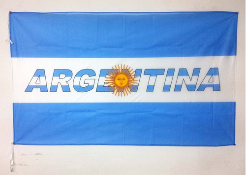 Bandera 90 X 150 Cm Estampada Argentina